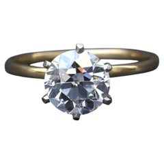 Rare Antique Tiffany & Co 1.52ct E VVS1 Old European Cut Diamond Engagement Ring
