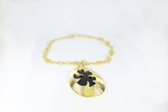 Onyx and Diamond Statement Pendant Necklace