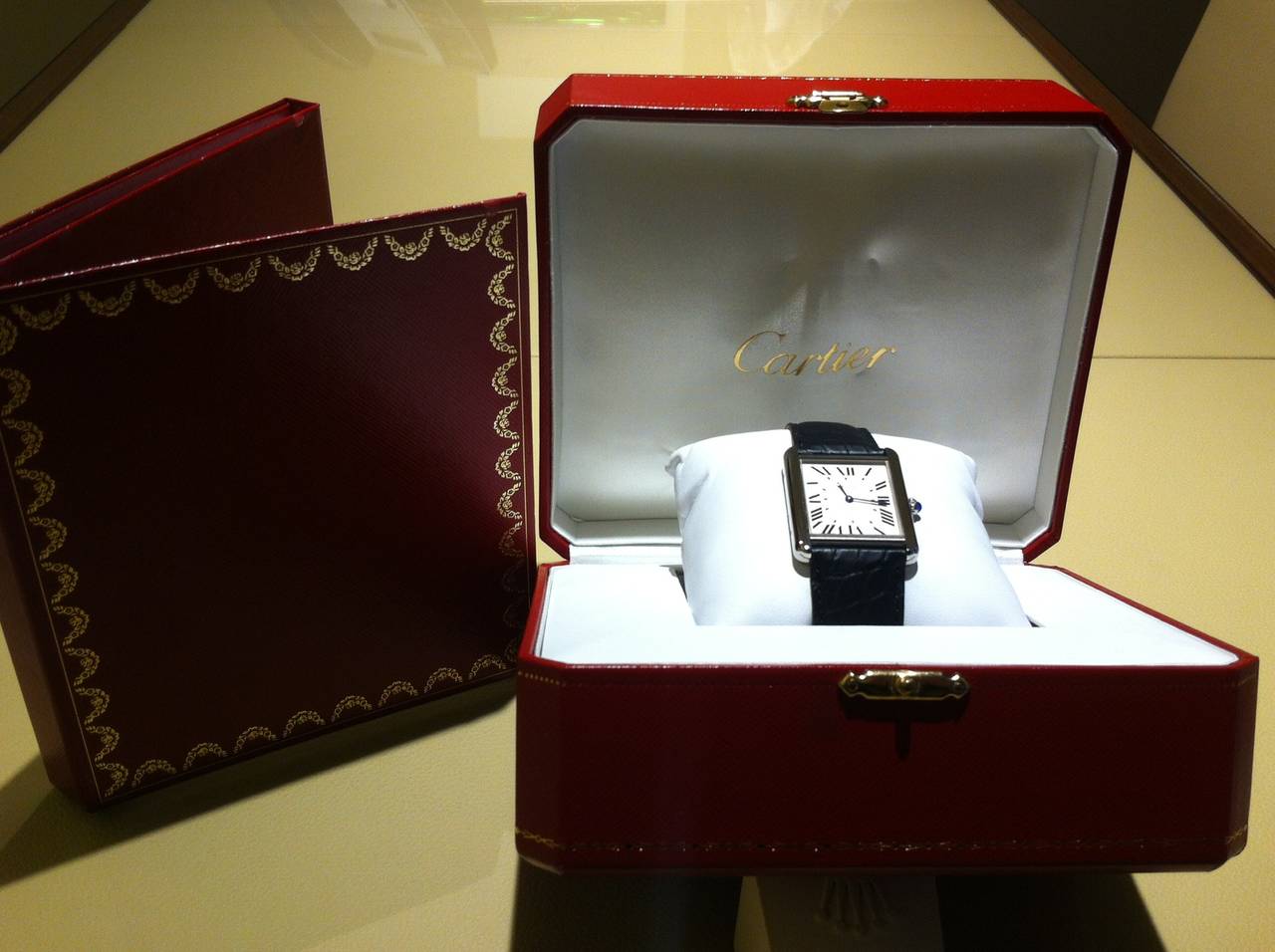 Cartier Stainless Steel Tank Solo Quartz Wristwatch In New Condition In Ottawa, Ontario