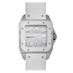 Cartier Lady's Stainless Steel Santos Automatic Wristwatch Ref W20129U2