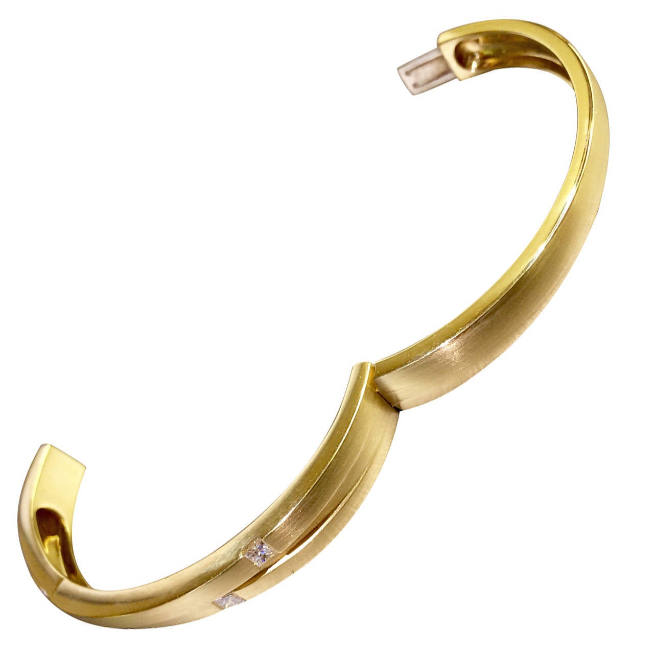 Boodles Diamond Gold Bangle Bracelet at 1stDibs boodles tennis bracelet