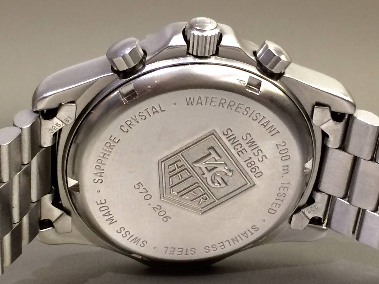 Women's or Men's TAG Heuer Stainless Steel Black Dial Professional quartz Wristwatch
