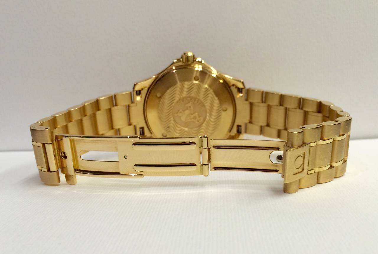 Omega Rose Gold Seamaster Professional Chronometer Wristwatch 2