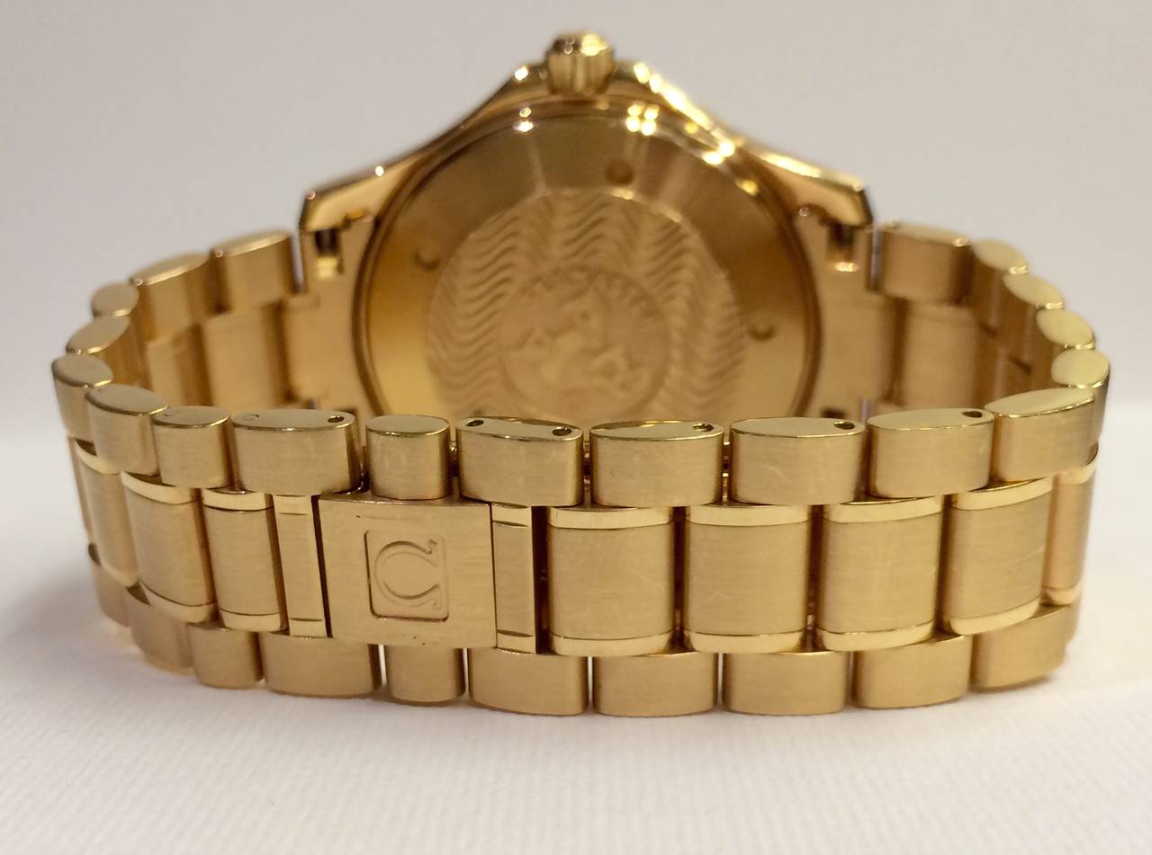 Men's Omega Rose Gold Seamaster Professional Chronometer Wristwatch