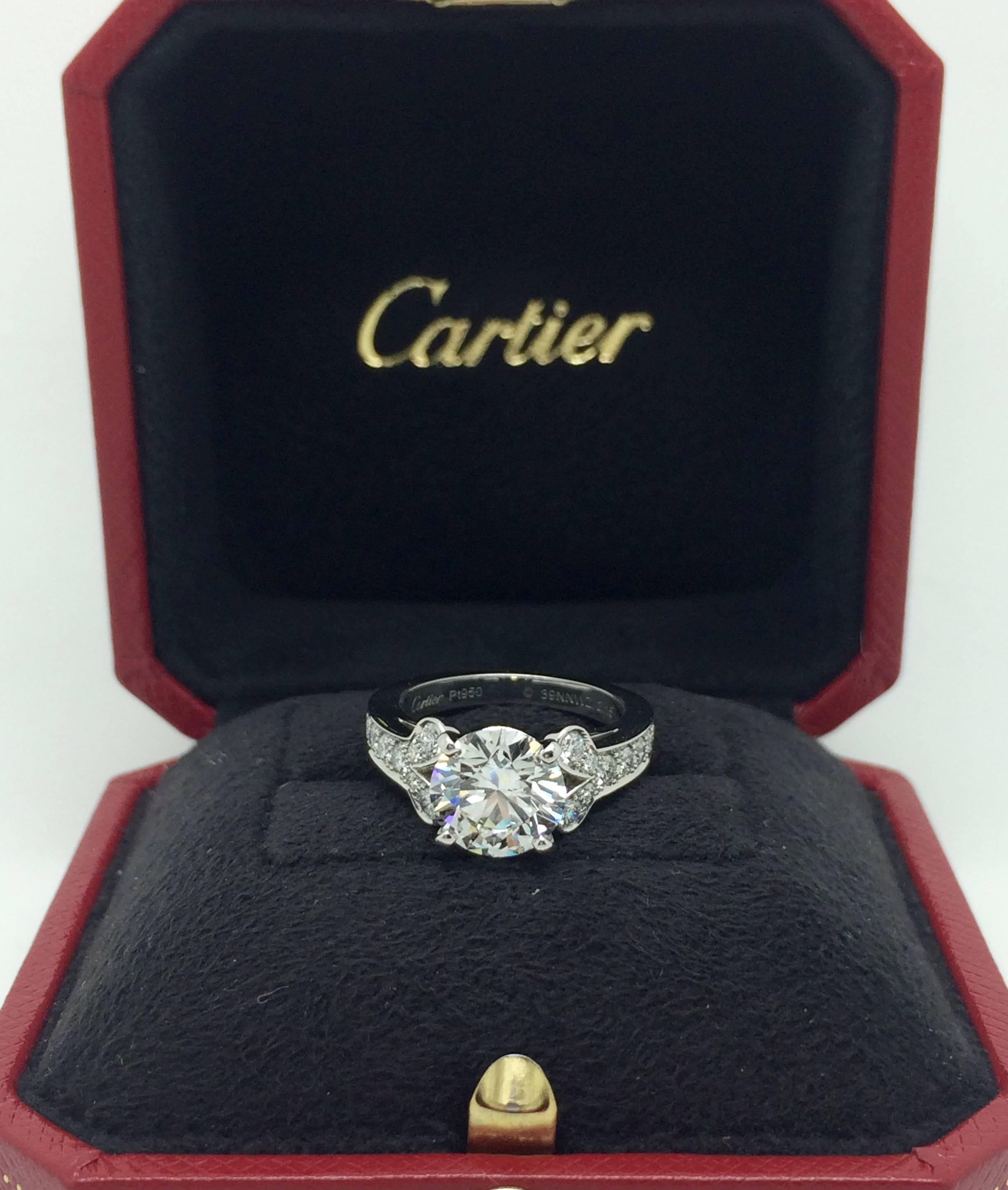 cartier ballerine engagement ring