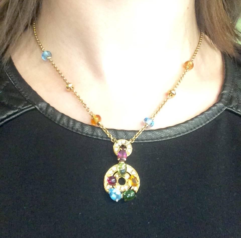 bvlgari multicolor necklace