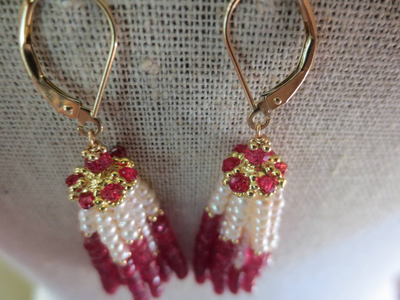 beads hanging earrings