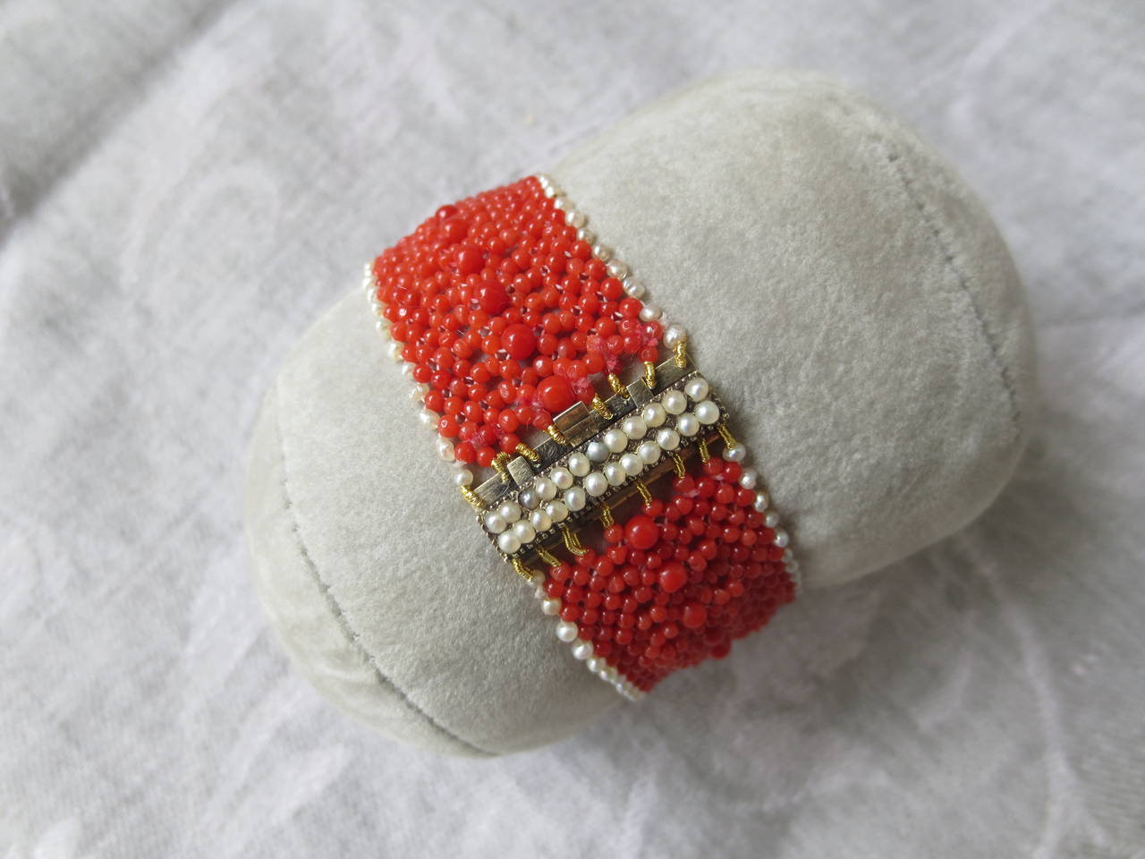 woven pearl bracelet