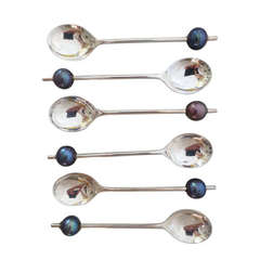 Black Pearl Antique Coffee Spoons