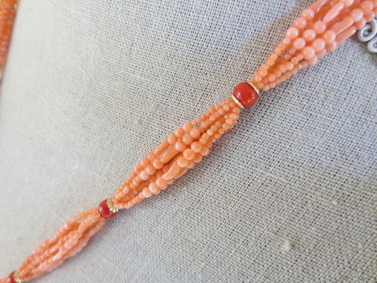 Coral Sautior with Tassel 1