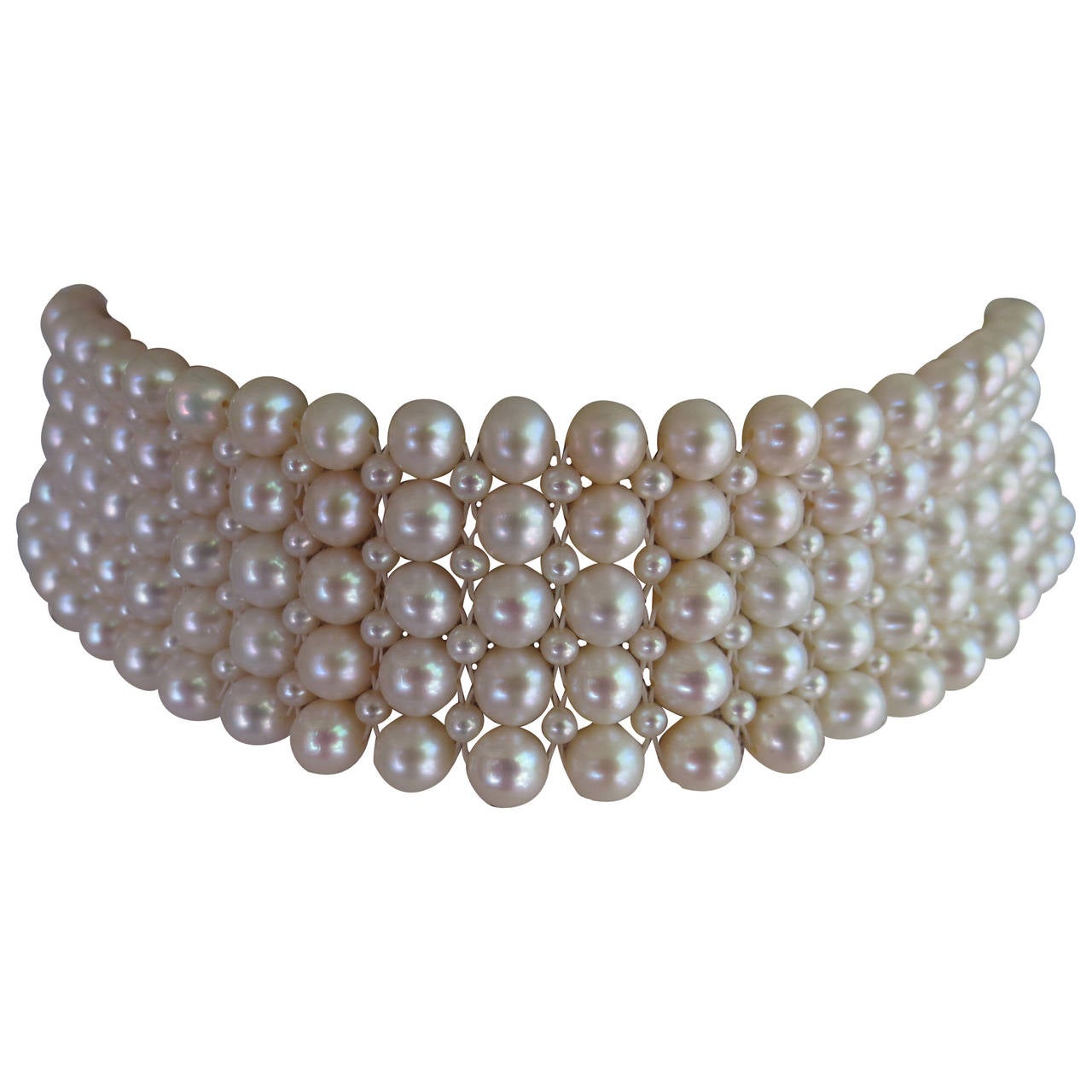Marina J. Large Pearl Choker Necklace