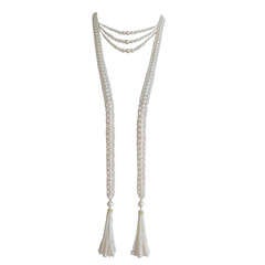 Elegant  Pearl Rope Sautoir