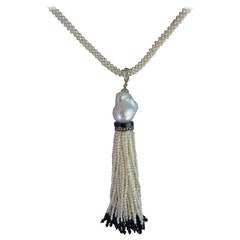 Marina J Seed Pearl Long Rope-Like Sautoir Necklace with Tassel 2