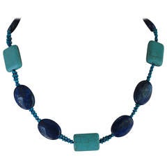Turquoise and Lapis Lazuli Necklace