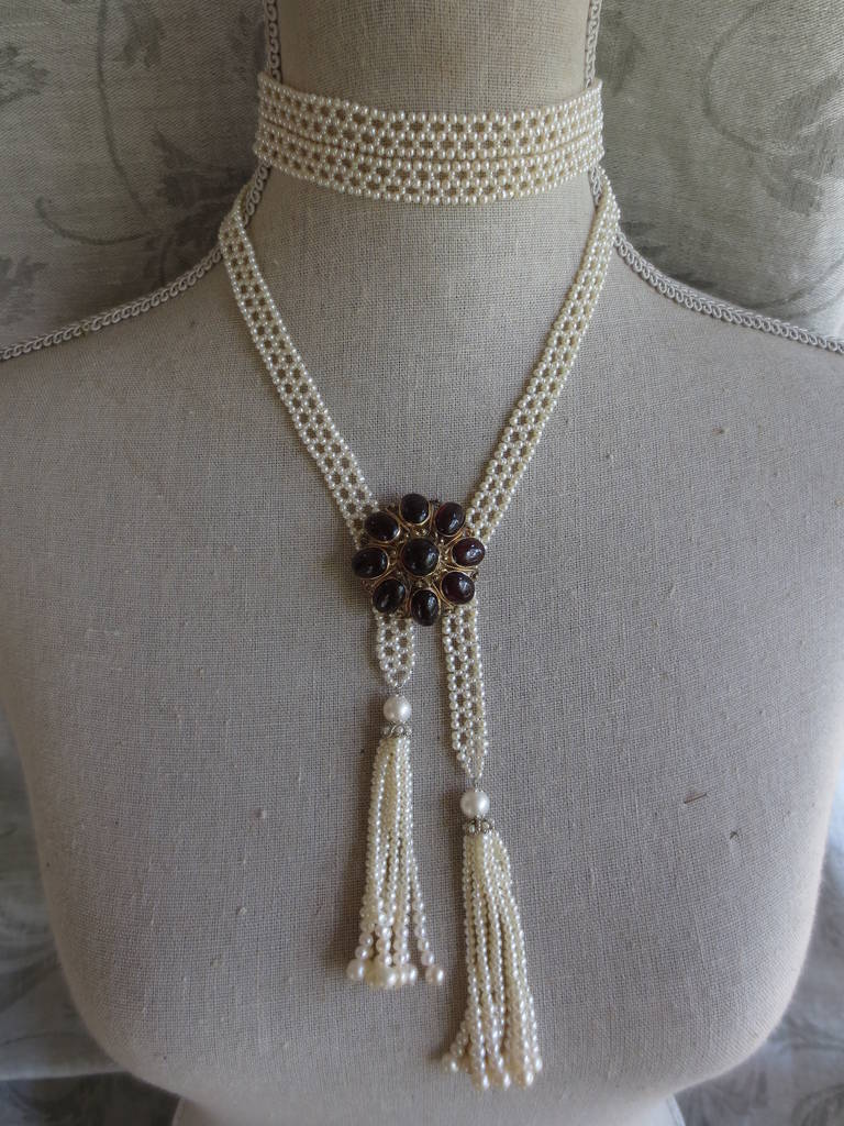 Woven Pearl Sautoir Necklace 3
