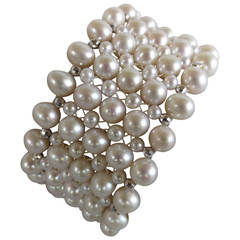 Pearl and Sterling Silver Bracelet
