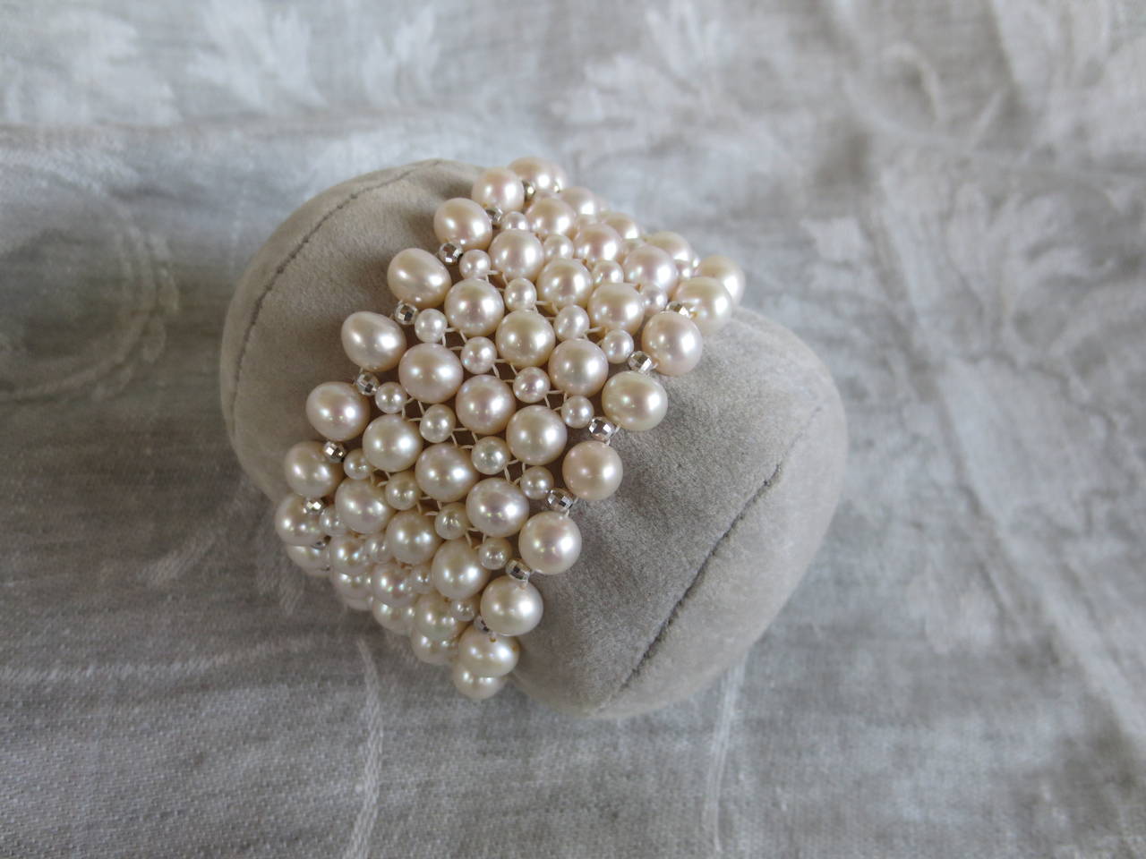 Women's Pearl and Sterling Silver Bracelet
