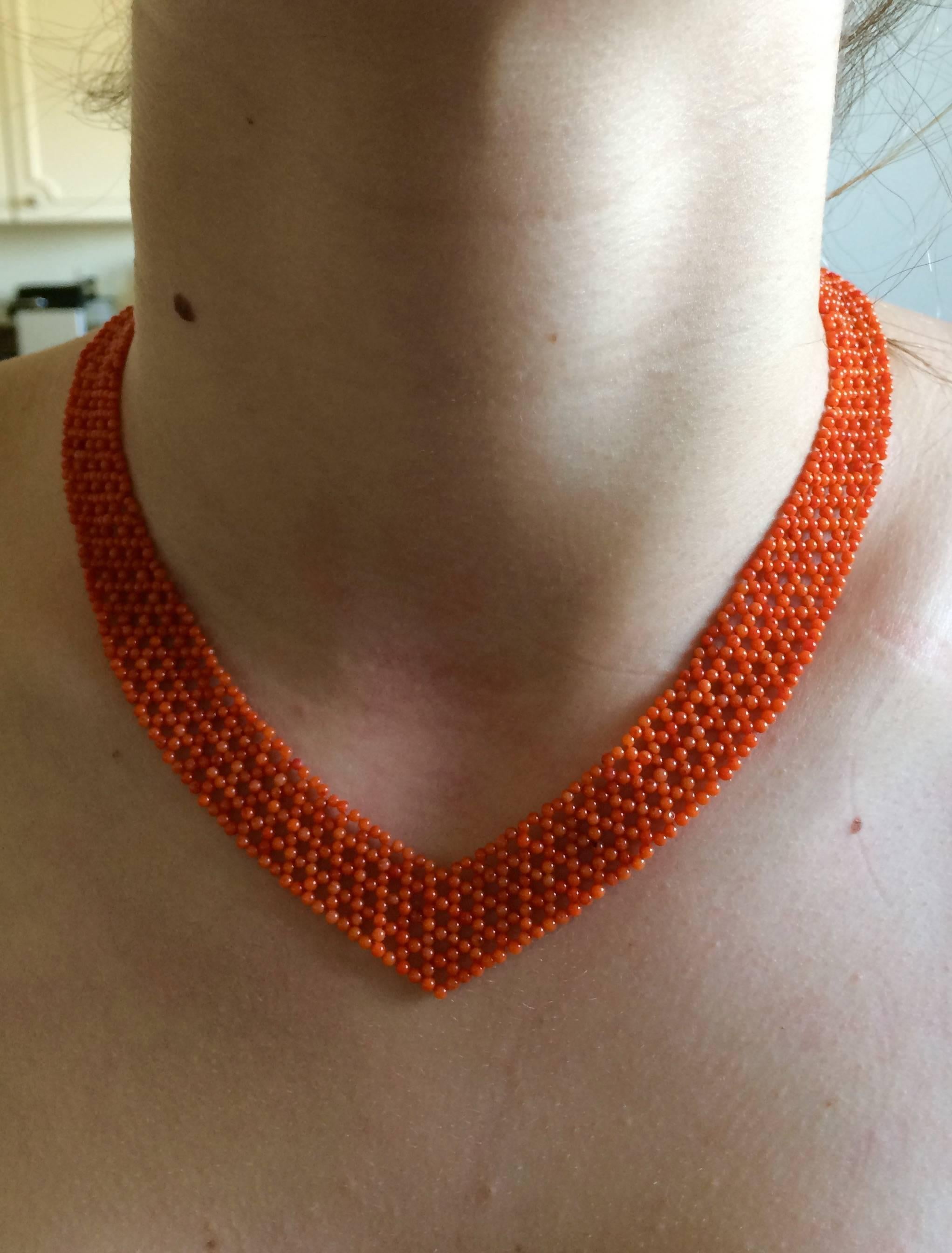 necklace v shape