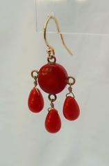Marina J. Coral, Gold, Dangle Earrings