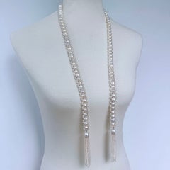 Marina J. Classic Bridal Pearl Sautoir with 14k Gold & Diamonds