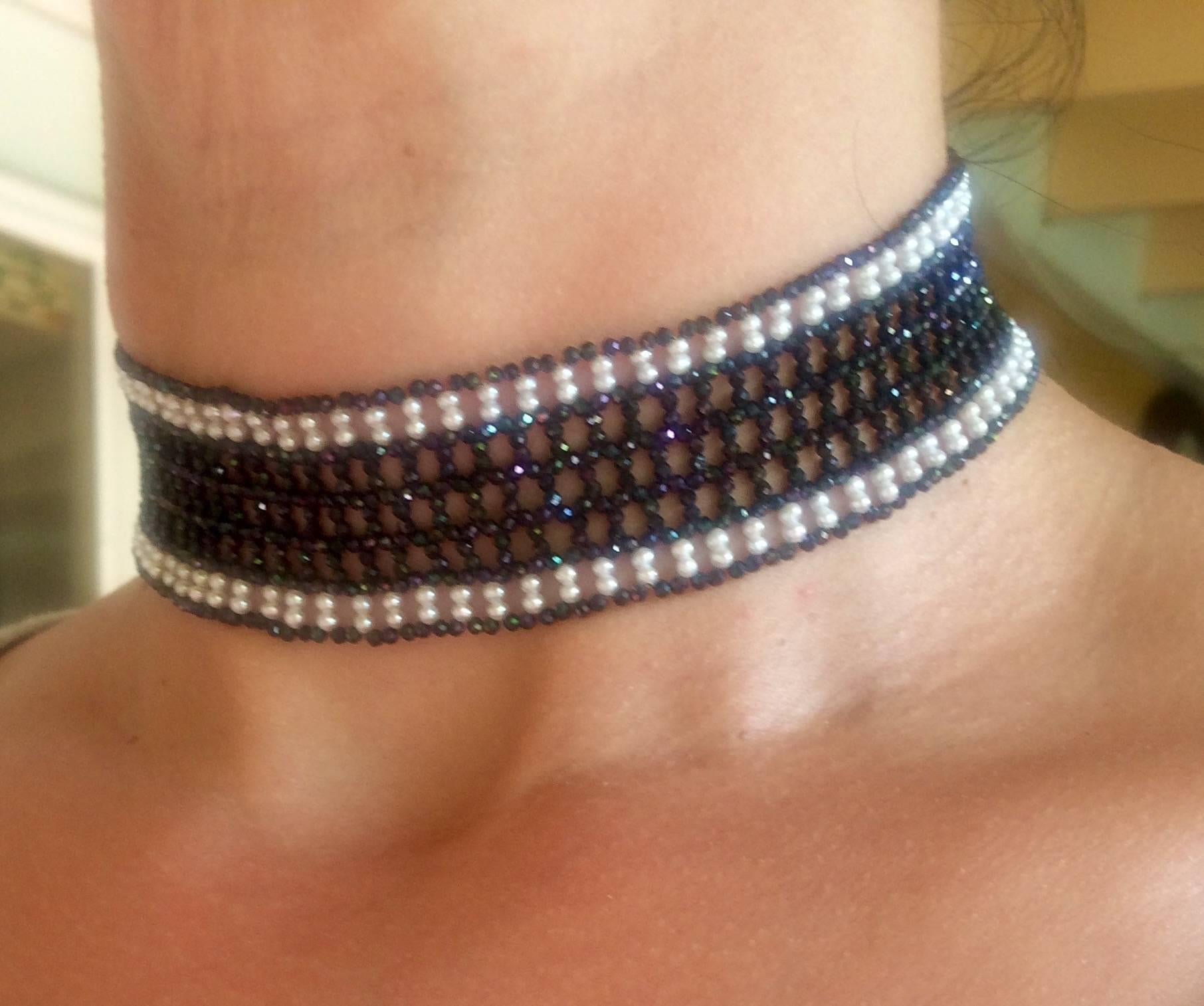 black spinel choker