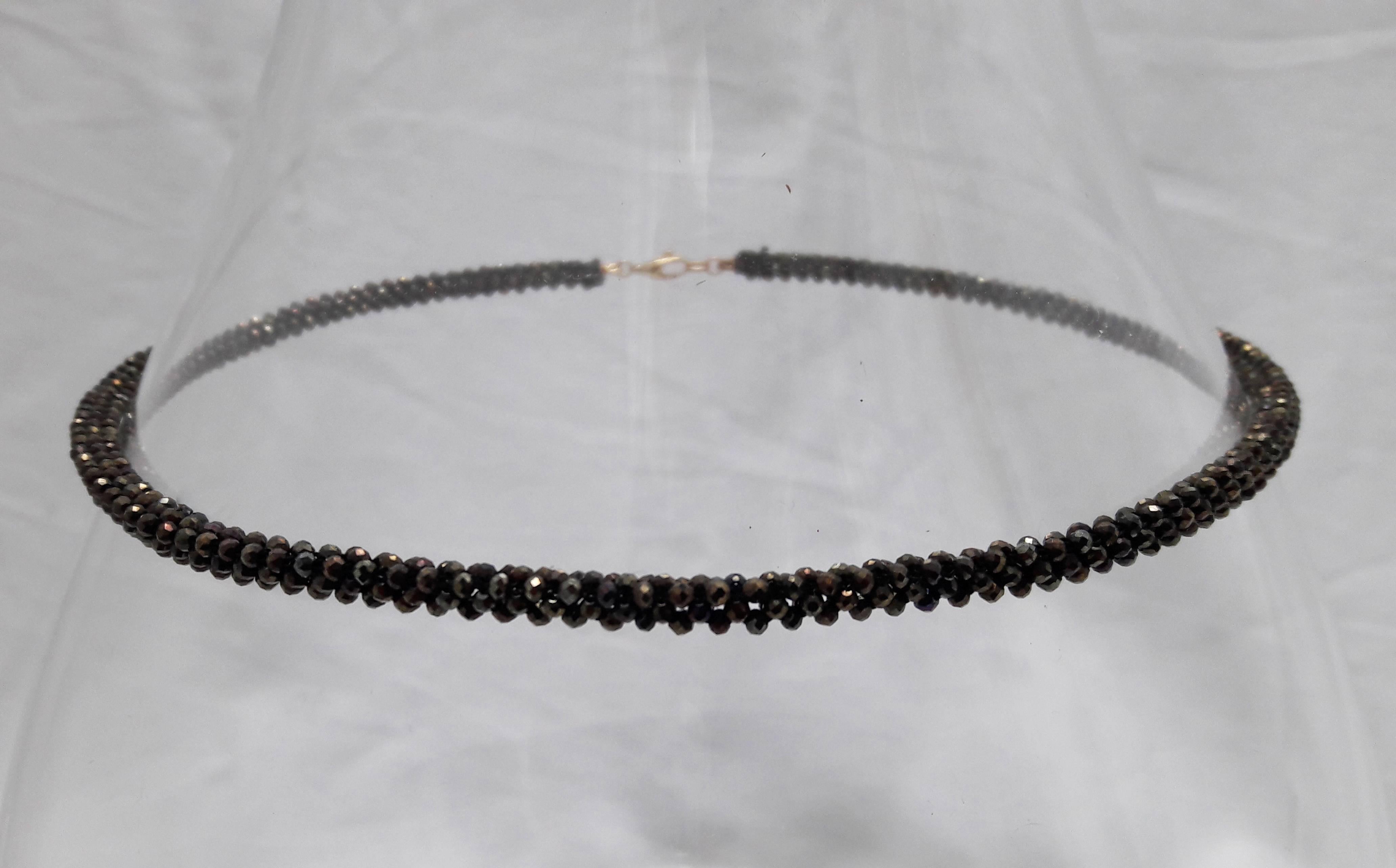 garnet rope necklace