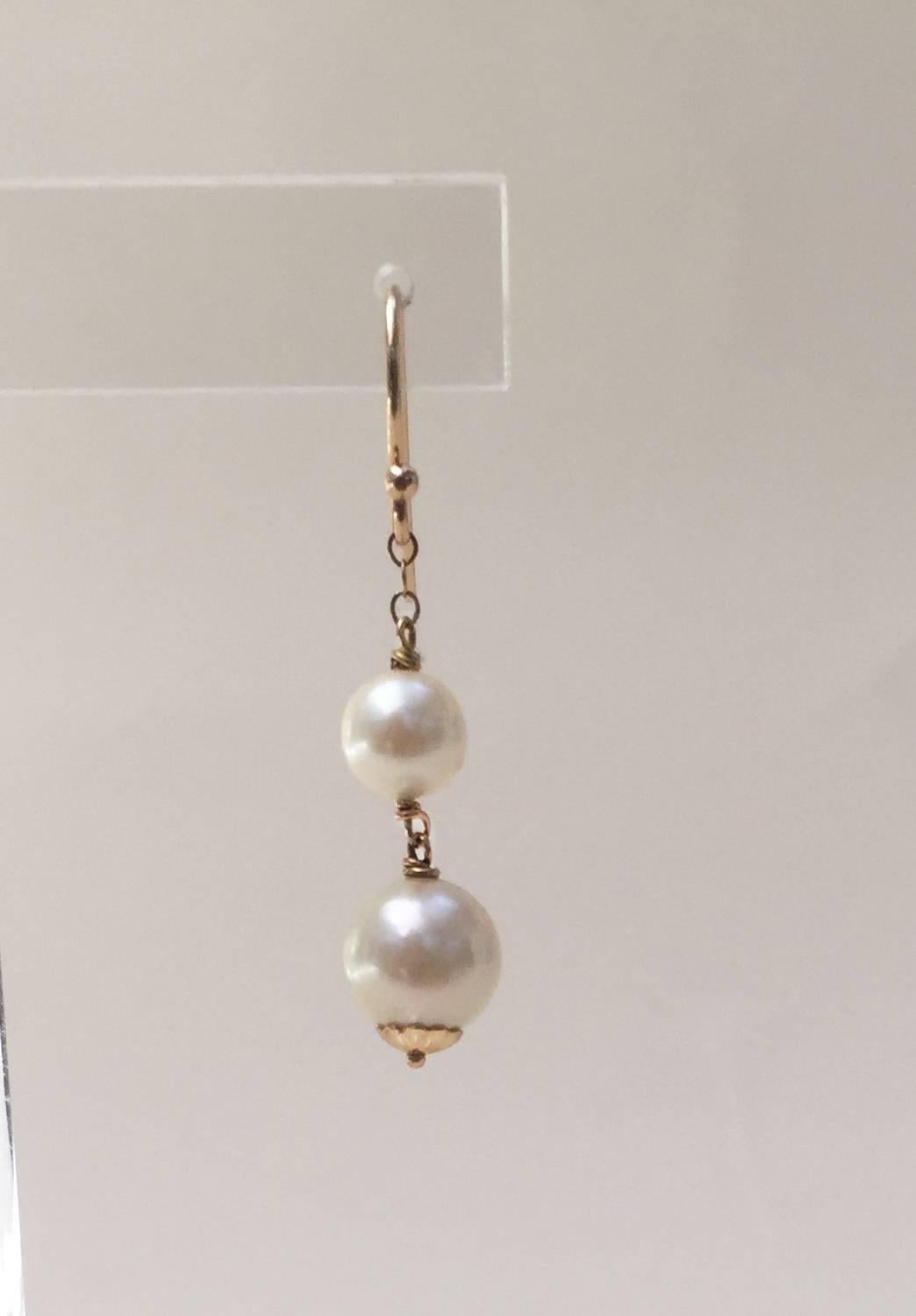hook pearl earrings