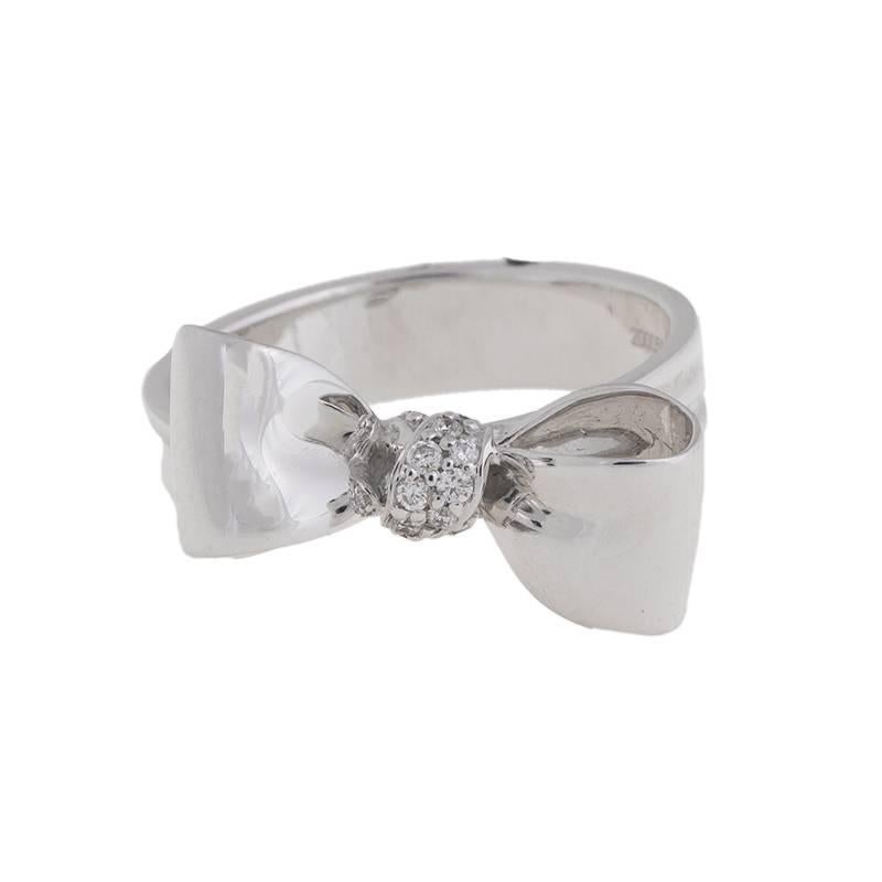 18 Karat Mimi So Bow Diamond Ring