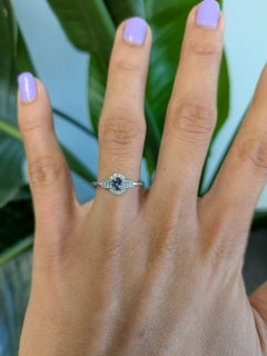 Alexandrite Ring with Earth-Mined Diamond Accents: Solid 14K Gold, Oval 5x3.5mm
