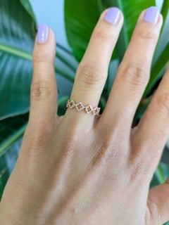 Natural Diamond Band in Solid 14K Gold  Earth-Mined Diamonds