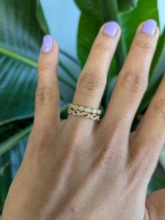Earth-Mined Diamond Band Ring in Solid 14K Rose Gold  Classic Fine Jewelry