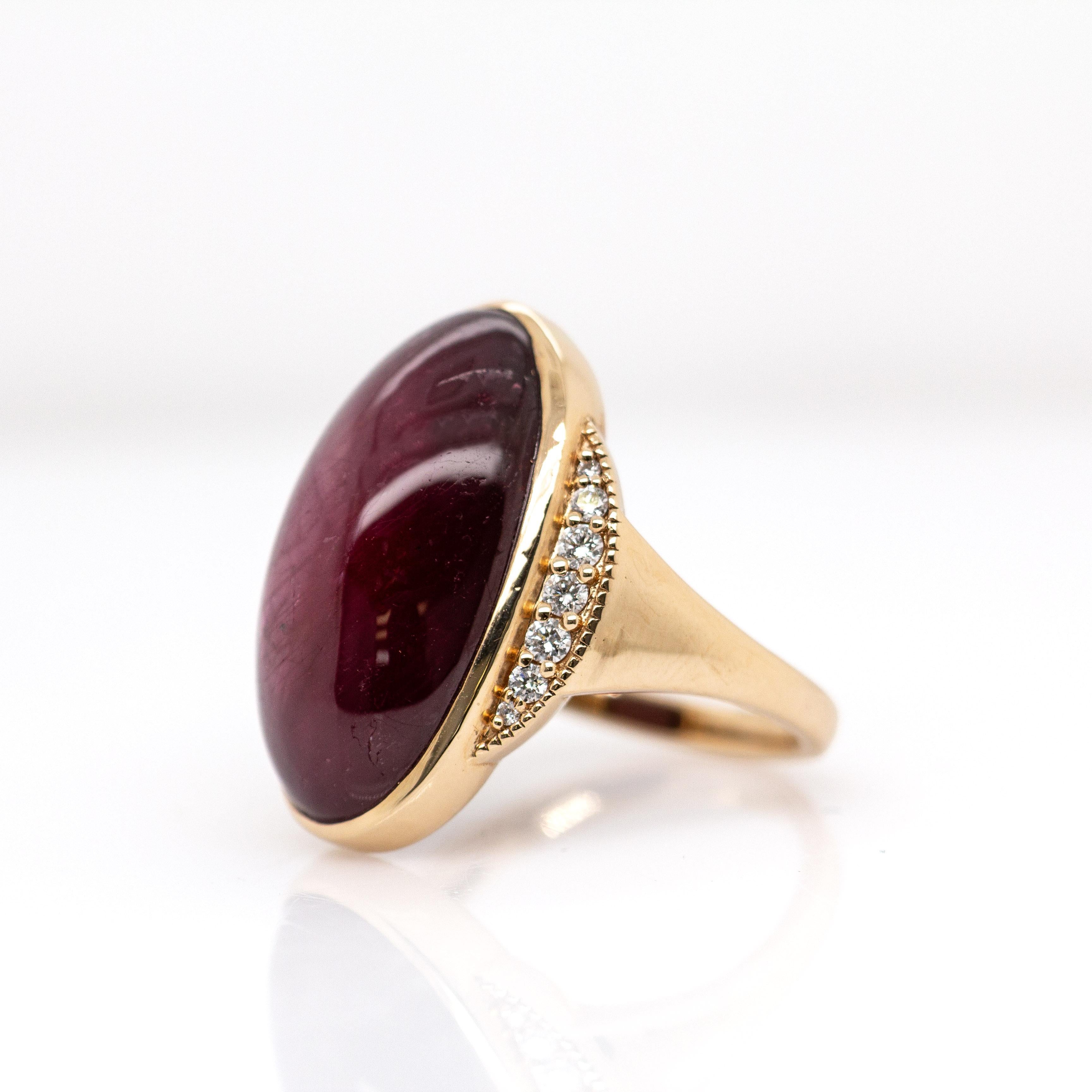 23cts Madagaskar Star Ruby Ring w natürlichen Diamanten Akzente in massivem 14K Gold im Zustand „Neu“ im Angebot in Columbus, OH
