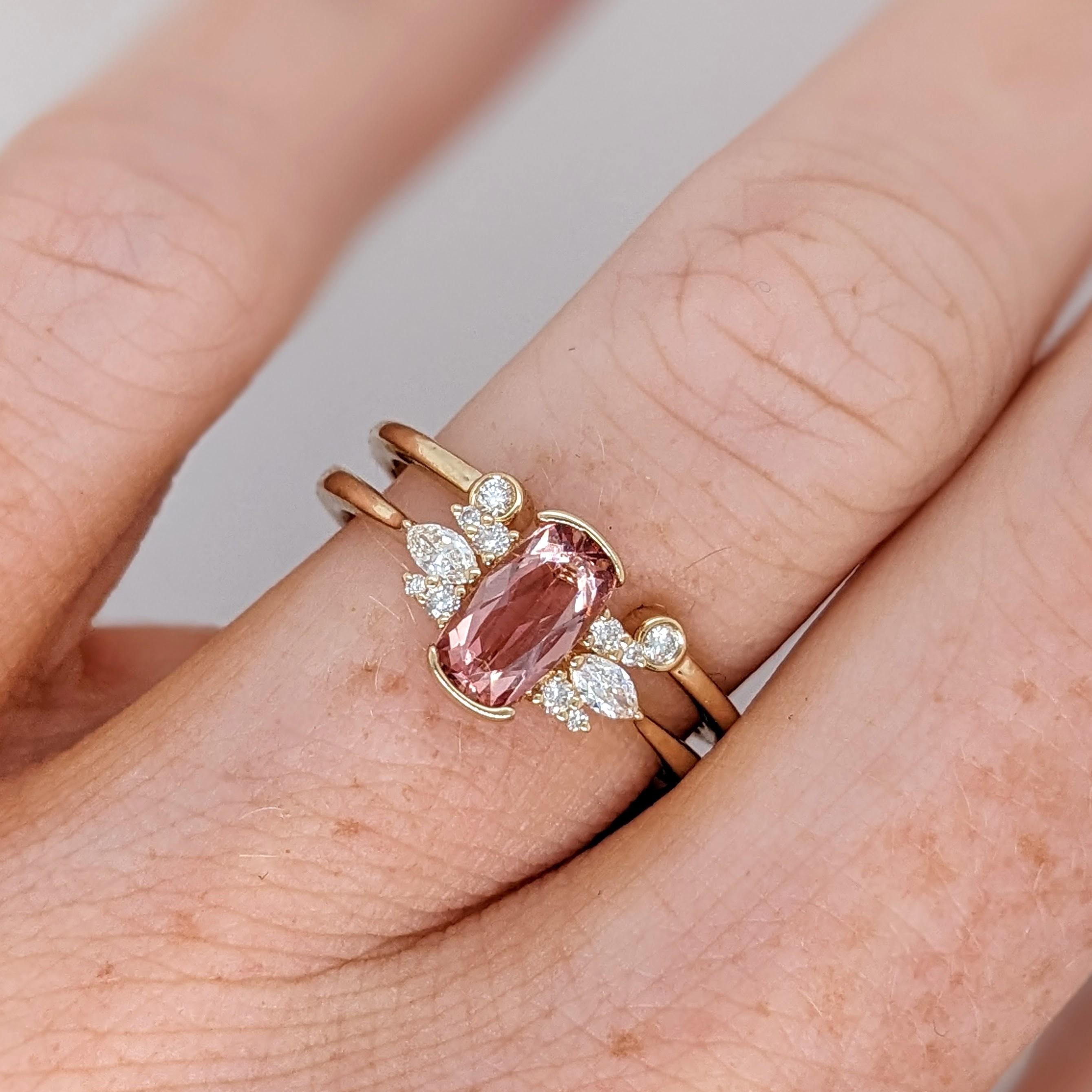 Fascia aperta con diamante naturale in oro giallo 14K  Anello impilabile In condizioni Nuovo in vendita a Columbus, OH