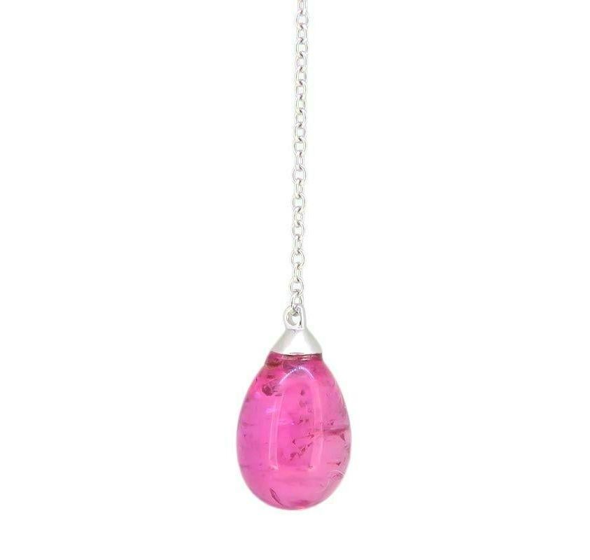 TIFFANY & Co. Halskette mit Regenbogen-Anhänger, 18 Karat Weißgold Multi Stone Damen im Angebot