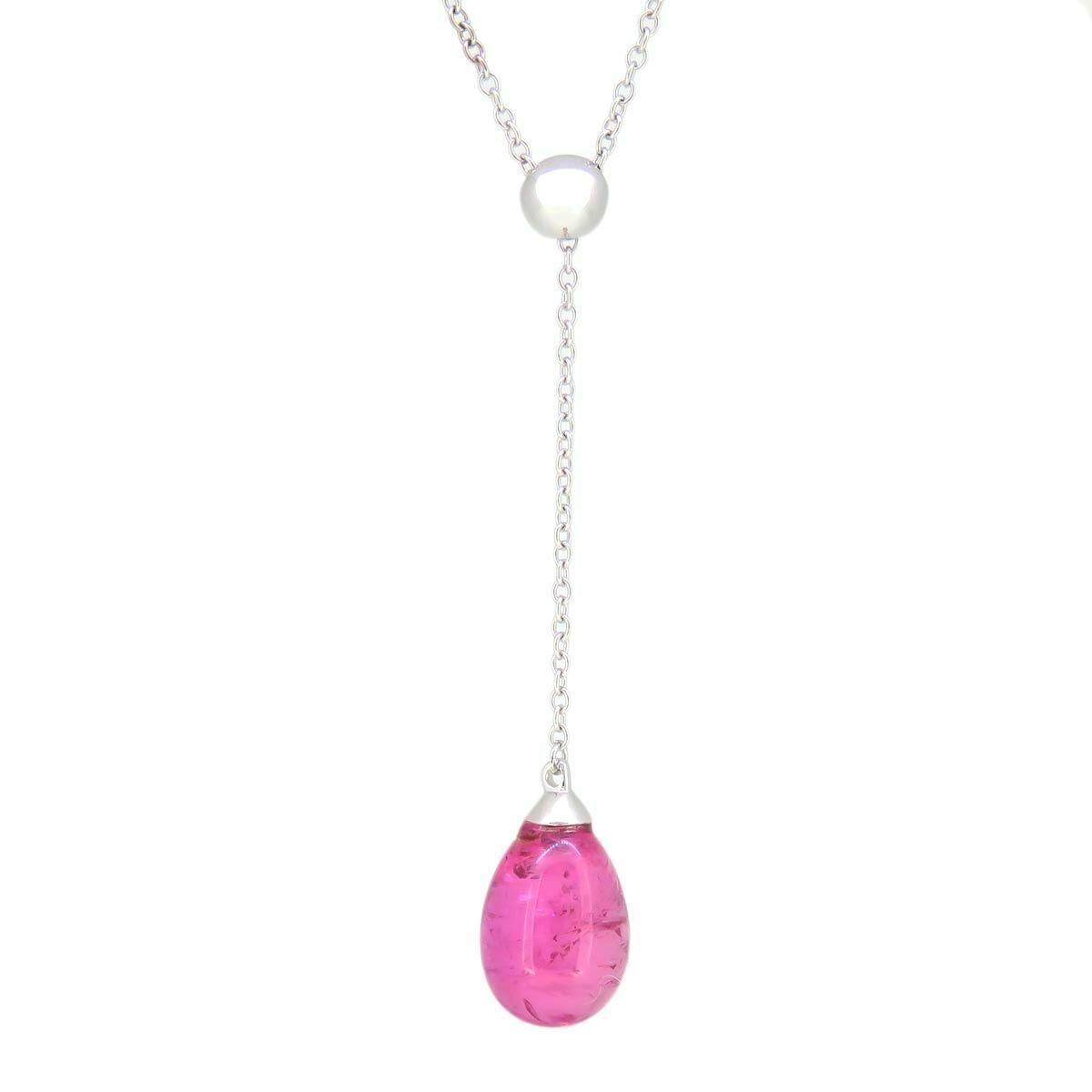 TIFFANY & Co. Halskette mit Regenbogen-Anhänger, 18 Karat Weißgold Multi Stone im Zustand „Hervorragend“ im Angebot in Los Angeles, CA