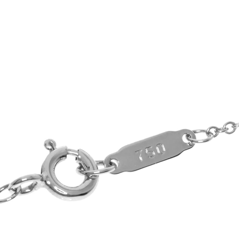TIFFANY & Co. Halskette mit Regenbogen-Anhänger, 18 Karat Weißgold Multi Stone im Angebot 4