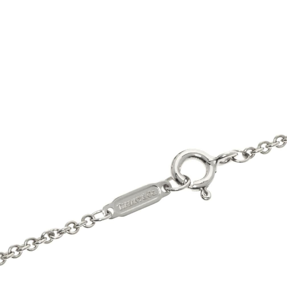 TIFFANY & Co. Halskette mit Regenbogen-Anhänger, 18 Karat Weißgold Multi Stone im Angebot 3