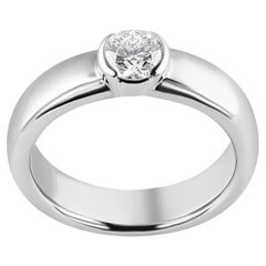 TIFFANY & Co. Etoile Platinum .57ct Diamond Engagement Ring 6.25