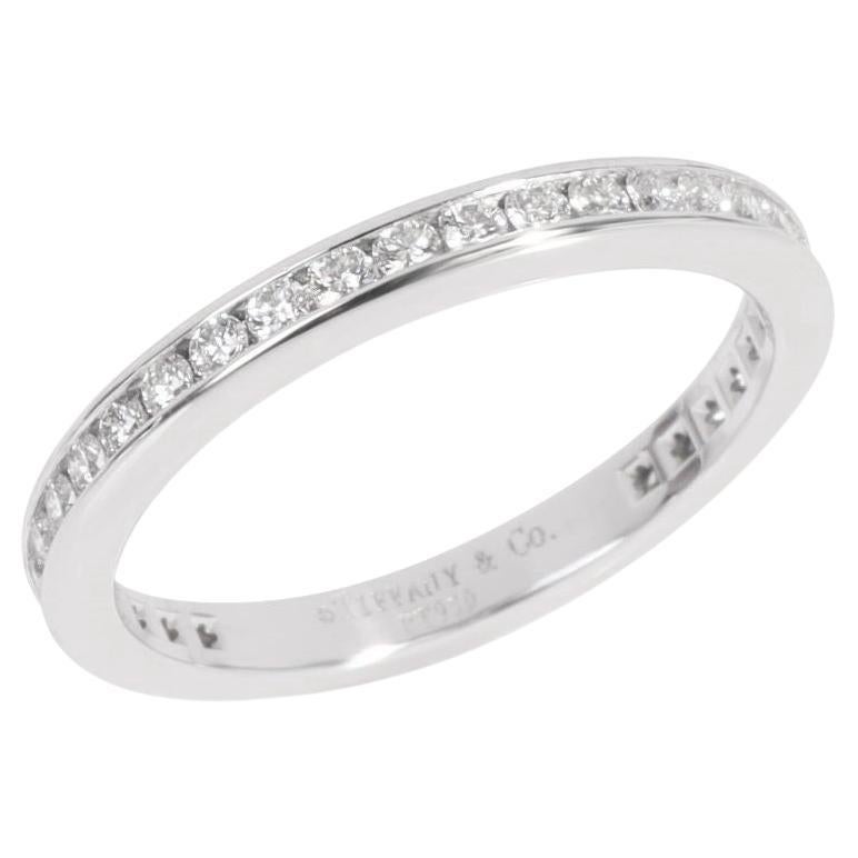 TIFFANY & Co. Anello in platino da 2 mm con diamante a cerchio intero 5