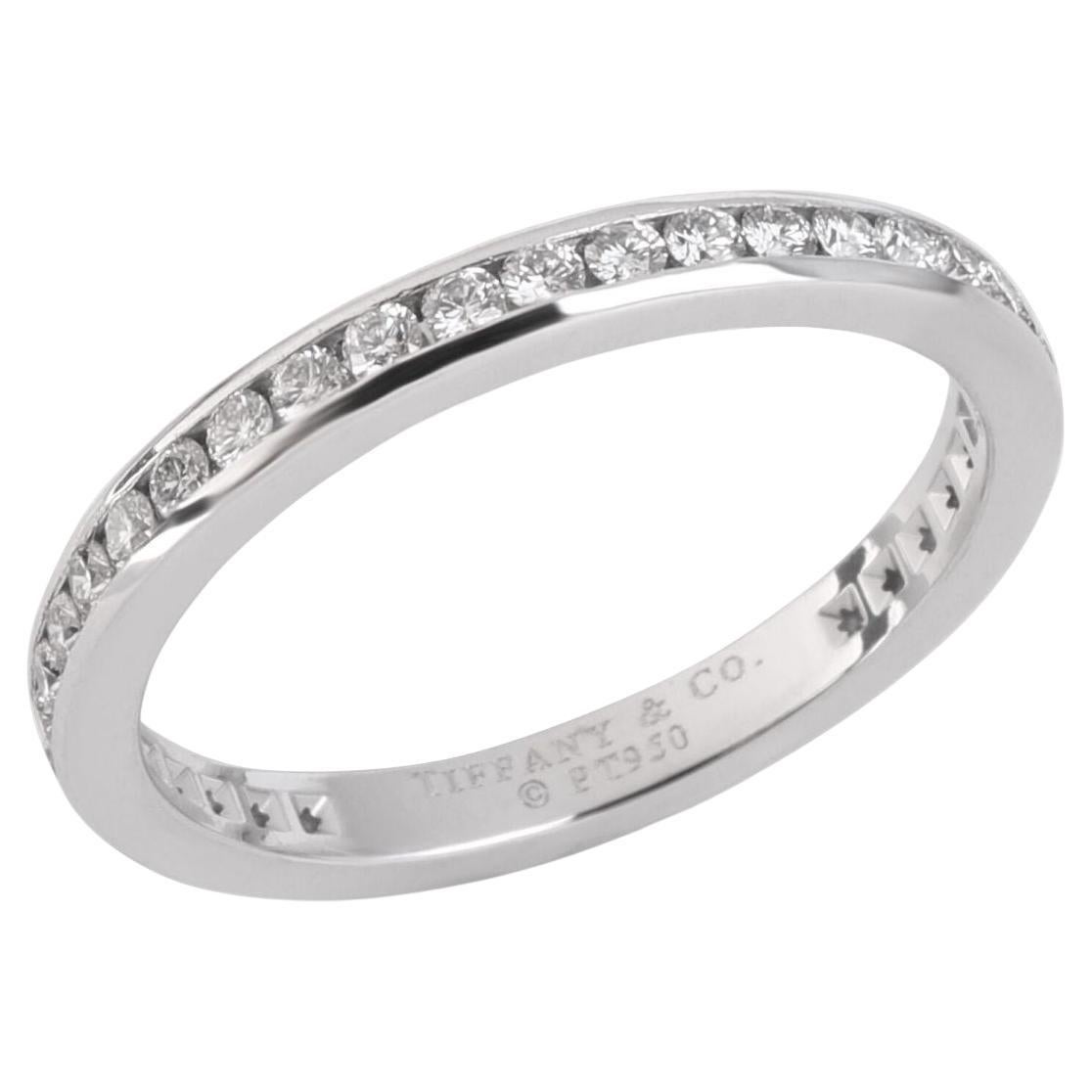 TIFFANY & Co. Anello in platino da 2 mm con diamante a cerchio intero 5