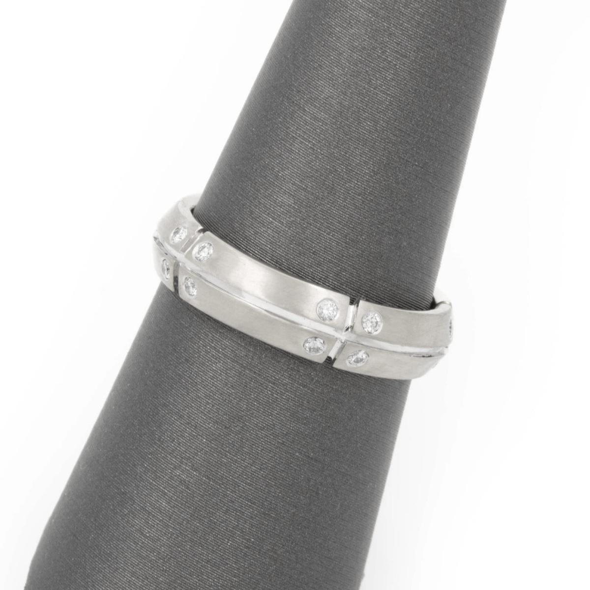 TIFFANY & Co. Anello Streamerica in oro bianco 18 carati con diamante 8 in vendita 2