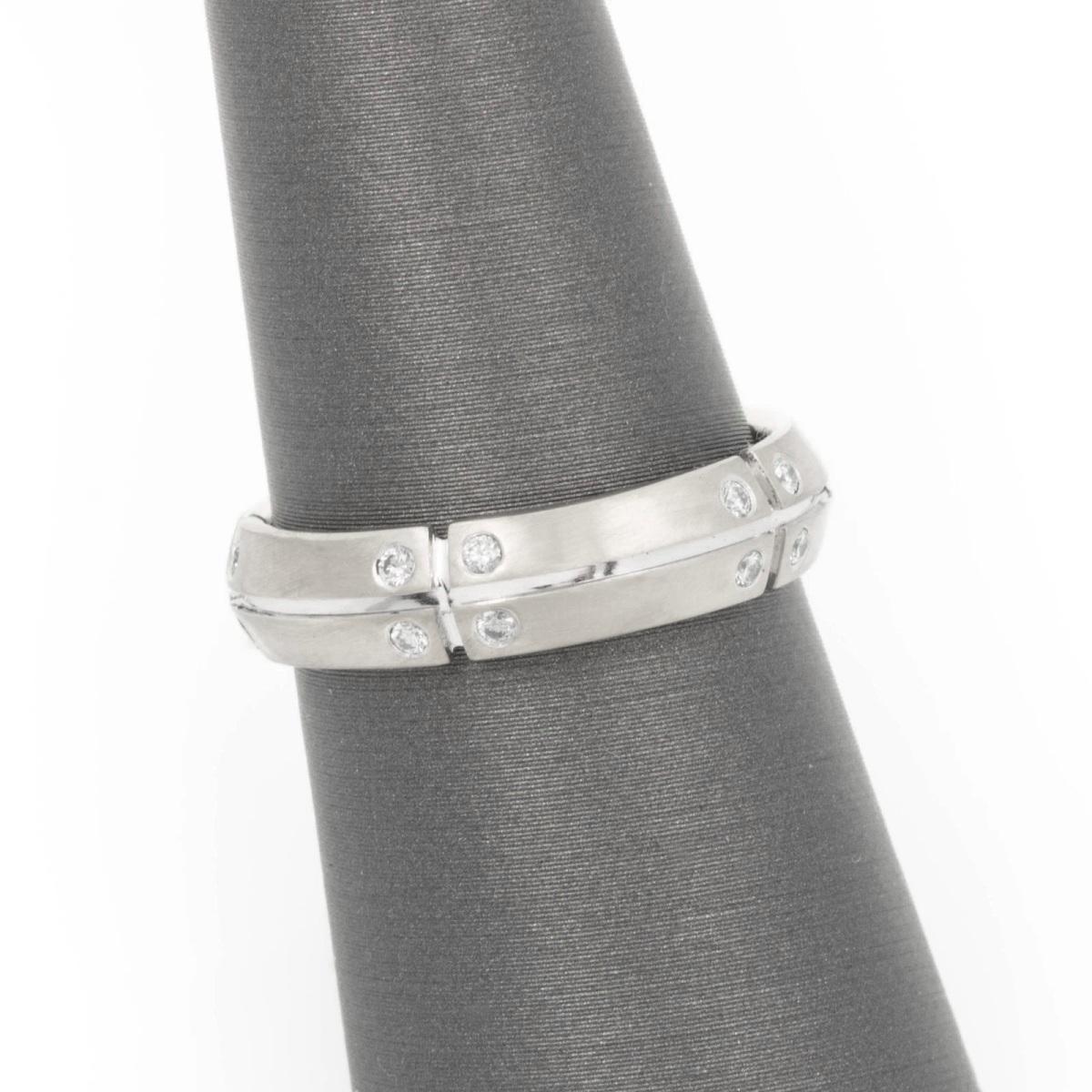 TIFFANY & Co. Anello Streamerica in oro bianco 18 carati con diamante 8 in vendita 3