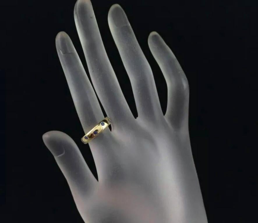 Donna TIFFANY & Co. Anello a fascia con zaffiro in oro 18 carati Etoile 6 in vendita