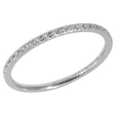 TIFFANY & Co. Metro Platin Vollkreis Diamantband Ring 5.5