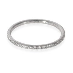 TIFFANY & Co. Metro Platin Vollkreis Diamantband Ring 5.5