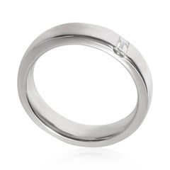 TIFFANY & Co. Charles Platinum Diamond 5mm Wedding Band Ring 8