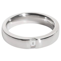 TIFFANY & Co. Charles Platinum Diamond 5mm Wedding Band Ring 8