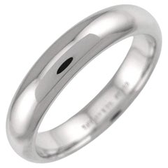 TIFFANY & Co. Platinum 4.5mm Comfort Fit Wedding Band Ring 7.5