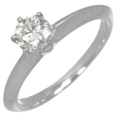 TIFFANY & Co. Platinum .46ct Diamond Engagement Ring 5