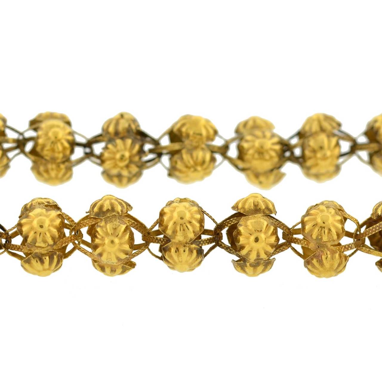 Georgian 50 Inch Open Bead Gold Chain 1